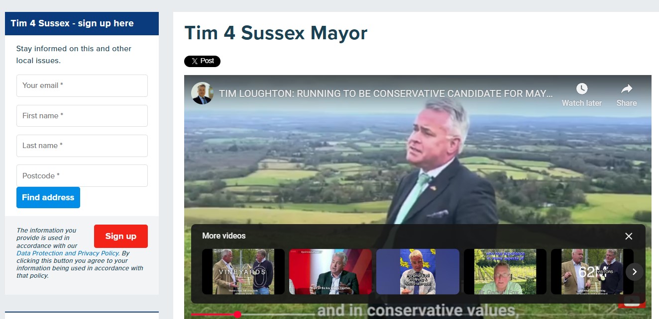 mayor launch page
