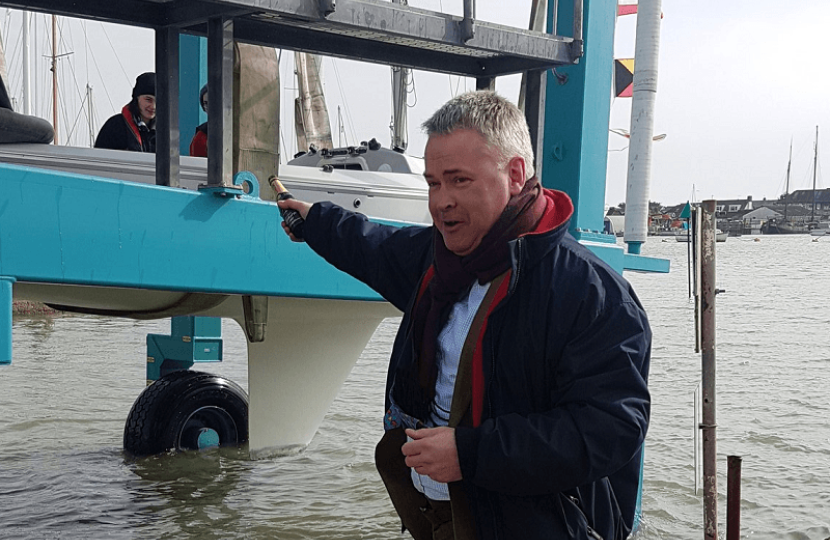 Sailability's newly refurbished Sonar at Sussex Yacht Club