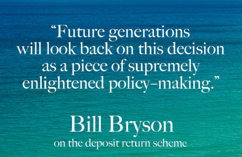 Tim Loughton MP welcomes deposit return scheme in fight against plastic 