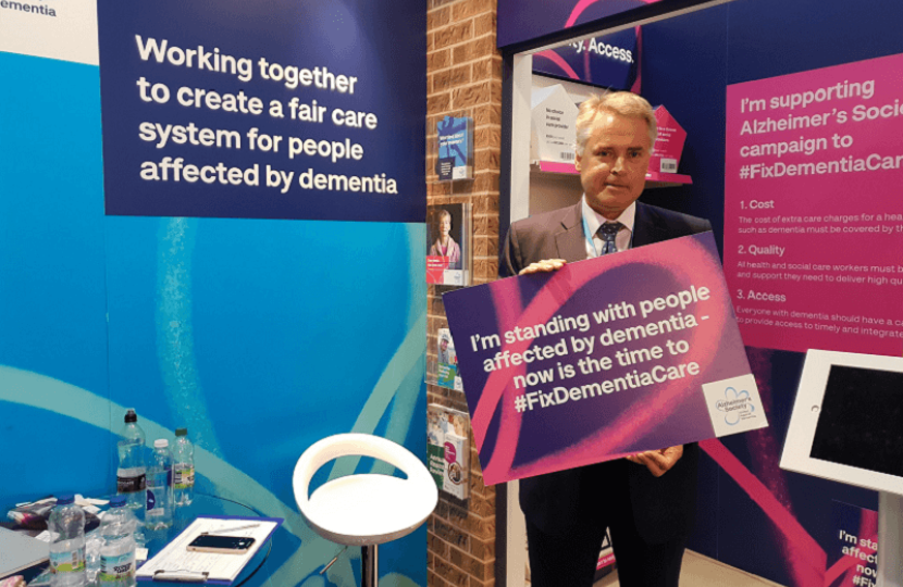Alzheimer's Society stand: Party Conference