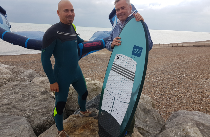 windsurfing