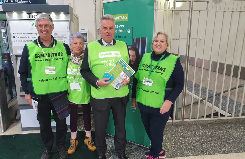 With the Samaritans at a Southern Railway station