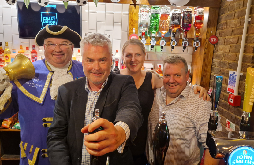 pulling a pint