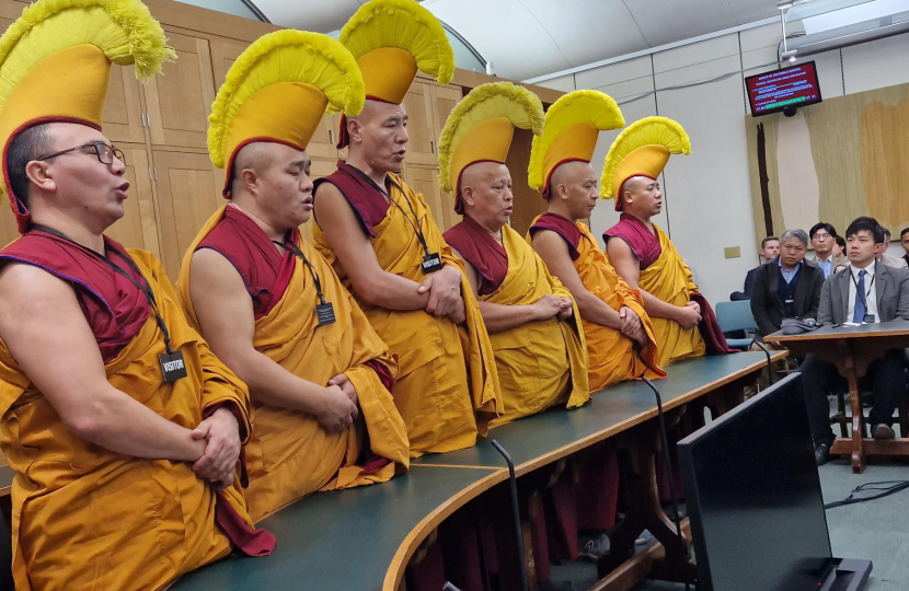 Gyuto Monks at the All Party Parliamentary Group for Tibet meeting